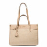 Borsa da spiaggia donna 045g nude+rafia