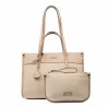 Borsa da spiaggia donna 045g nude+rafia