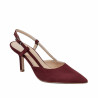 Sandali donna 1344 bordeaux velour