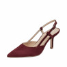 Sandali donna 1344 bordeaux velour