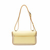Borsa da donna a tracolla 046g giallo burro + rafia