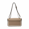 Borsa a tracolla da donna 046g 01 cappuccino+rafia