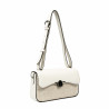 Borsa da donna a tracolla 046g 01 panna + rafia