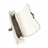 Borsa da donna a tracolla 046g 01 panna + rafia
