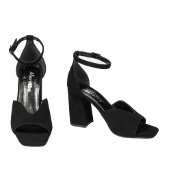 Sandali donna 1346 nero velluto
