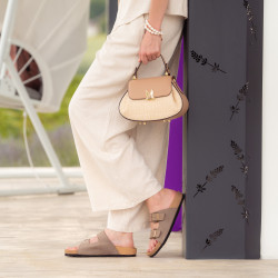 Borsa donna a mano 042g 01biz nude+rafia lifestyle