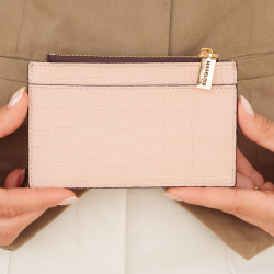 Portafoglio 209g coccodrillo rosa cipria lifestyle