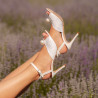 Sandali donna 1351 raso bianco lifestyle