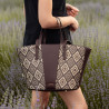 Borsa da spiaggia donna 044g rafia cacao lifestyle