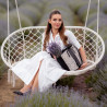 Borsa da spiaggia donna 044g 01 rafia nero lifestyle