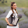 Borsa da spiaggia donna 044g 01 rafia nero lifestyle
