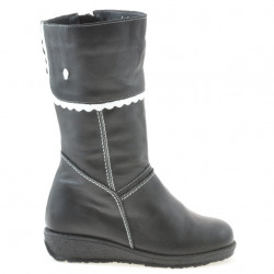 Stivali per bambini piccoli 25c nero+bianco