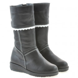Stivali per bambini piccoli 25c nero+bianco