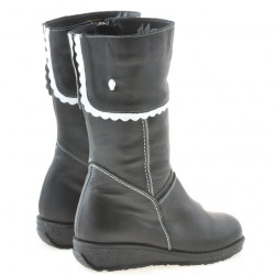 Stivali per bambini piccoli 25c nero+bianco