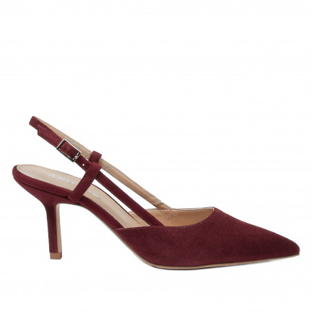Sandali donna 1344 bordeaux velour