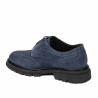 Scarpe casual uomo 989 azzurro velour