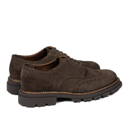 Scarpe casual uomo 989 marrone velluto