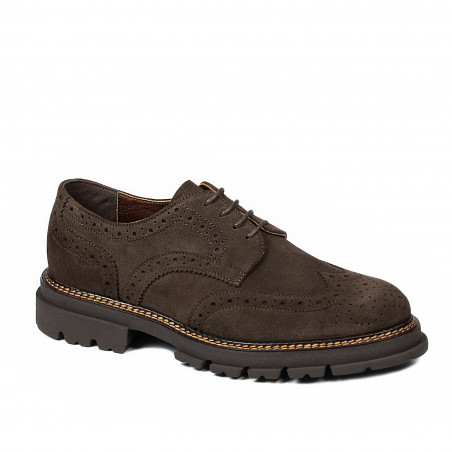 Scarpe casual uomo 989 marrone velluto