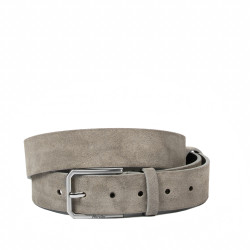 Cintura uomo 70b grigio scamosciato