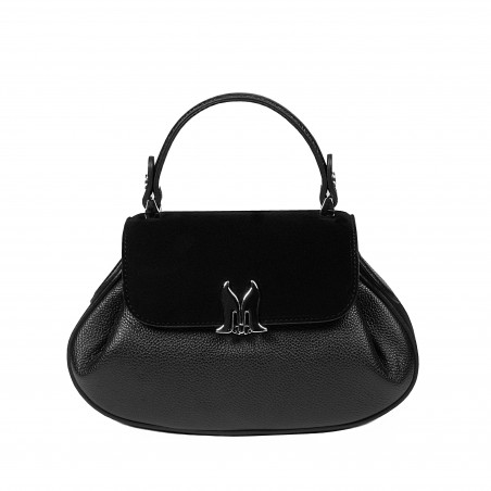 Borsa donna a mano 042g 01 bufo nero+biz nero