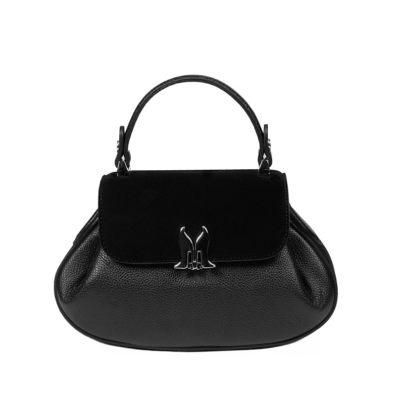 Borsa donna a mano 042g 01 bufo nero+biz nero