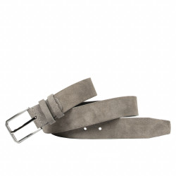 Cintura uomo 70b grigio scamosciato