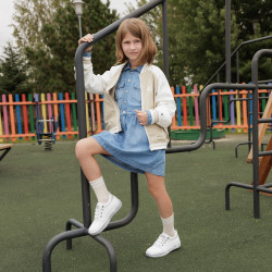 Scarpe bambini 2028 bianco perla combinato lifestyle