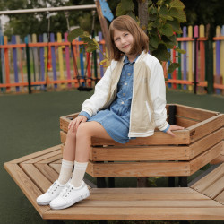 Scarpe bambini 2028 bianco perla combinato lifestyle