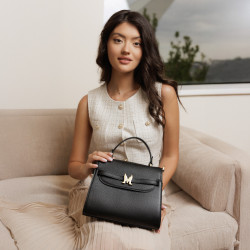 Borsa donna a tracolla 033g black lifestyle
