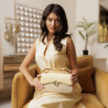Borsa da donna a tracolla 046g giallo burro + rafia lifestyle