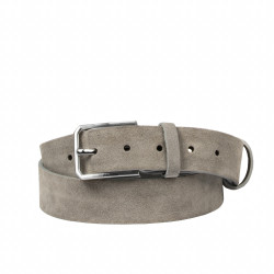 Cintura uomo 70b grigio scamosciato