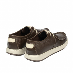 Scarpe casual uomo 992 verde kaki combinato