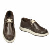 Scarpe casual uomo 992 verde kaki combinato