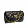 Borsa donna a tracolla 048g nappa nera