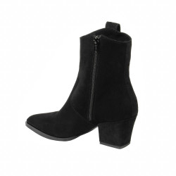 Stivaletti con tacco donna 1411-1 nero velour