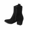 Stivaletti con tacco donna 1411-1 nero velour