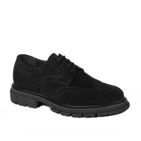 Scarpe casual uomo 989 nero velluto 01