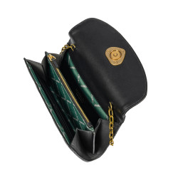 Borsa donna a tracolla 048g nappa nera