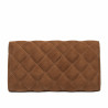 Borsa a tracolla da donna 048g scamosciata marrone