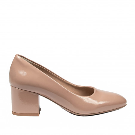 Scarpe eleganti donna 1356 vernice beige