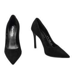 Scarpe eleganti donna 1302 nero velluto