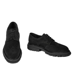 Scarpe casual uomo 989 nero velluto 01