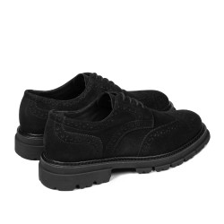 Scarpe casual uomo 989 nero velluto 01