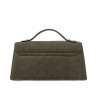 Borsa a tracolla donna 041g camoscio oliva