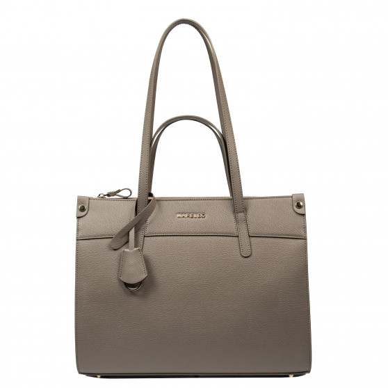 Borsa donna a spalla 047g taupe caviale