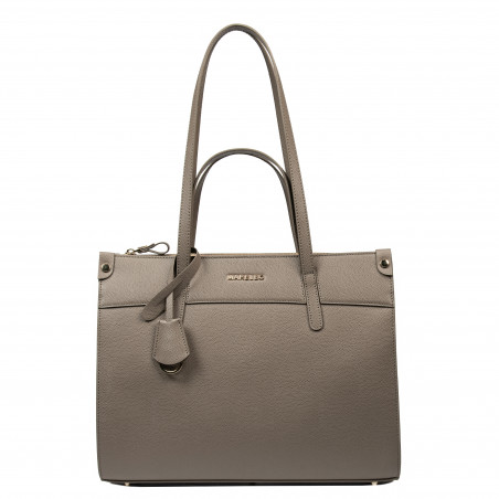 Borsa donna a spalla 047g taupe caviale