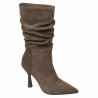 Stivaletti con tacco donna 1410 camoscio cioccolato