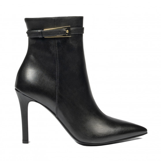 Stivaletti con tacco donna 1409 nero