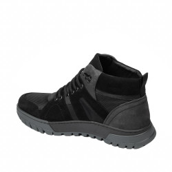 Stivaletti uomo 4153 bufalo nero+grigio