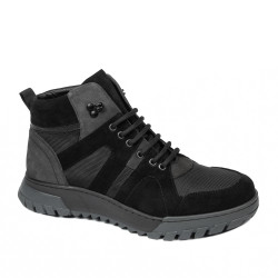 Stivaletti uomo 4153 bufalo nero+grigio